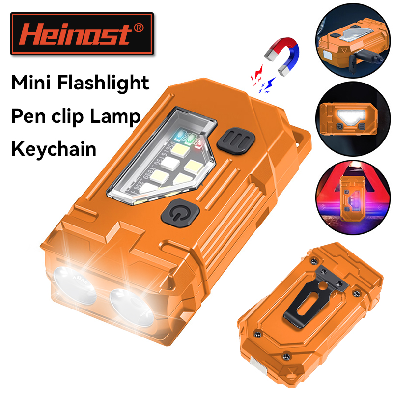 Fishing Light - Mini sleutelhanger EDC zaklamp Oplaadbare magnetische