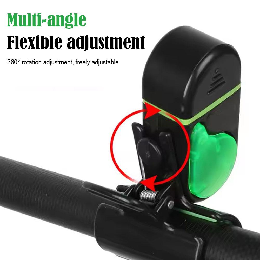 Bite Alarm - Visbeetmelder met LED-lampje, clip-on elektronische visbeetmelder