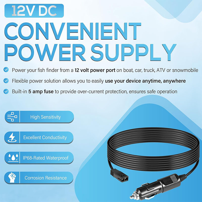 12V-voedingskabel 720105-1 voo - Fish Finder Charger recensie en prijs